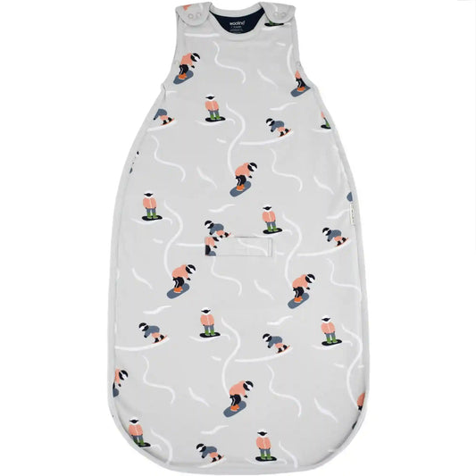 Imperfect 4 Season® Ultimate Baby Sleep Bag, Merino Wool & Organic Cotton, Snowboarder