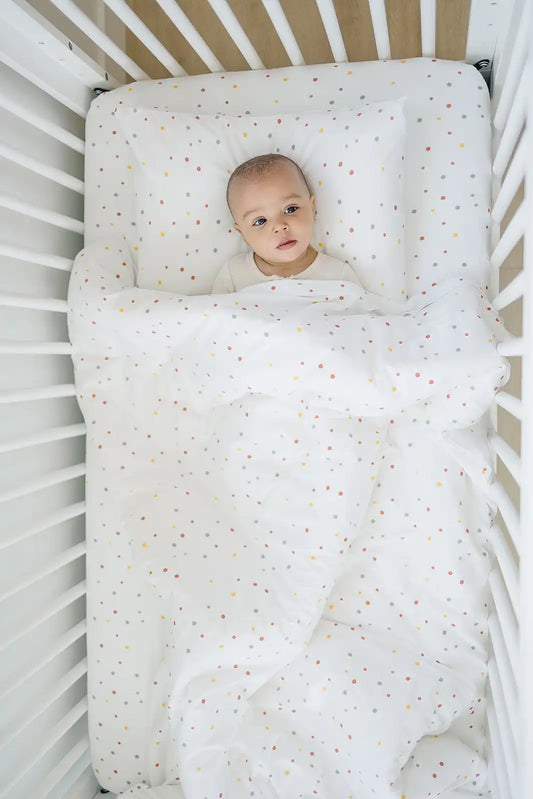 Ecolino® Duvet Cover, 100% Organic Cotton, Crib or Toddler, Dots