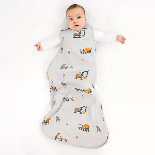 4 Season® Ultimate Baby Sleep Bag, Merino Wool & Organic Cotton, Heavy Machinery